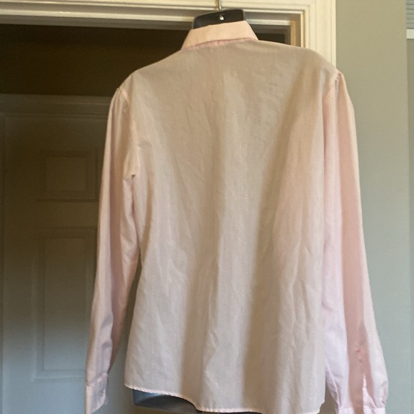 Vintage pink ruffle collar button down blouse - Picture 6 of 10